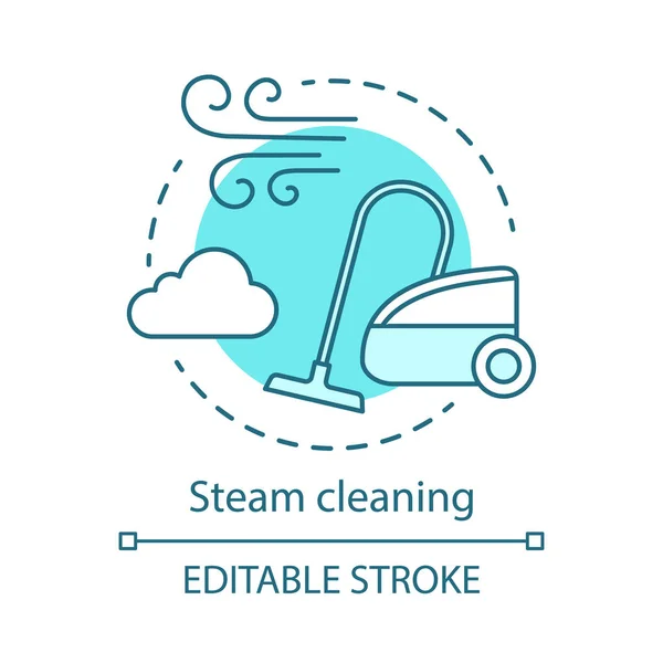 Icône concept de nettoyage à vapeur — Image vectorielle