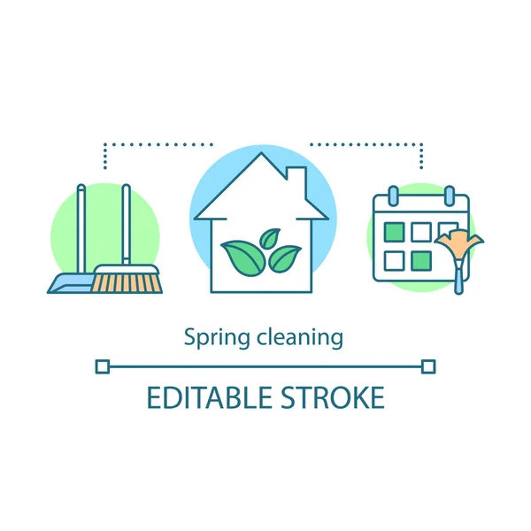 Icono concepto limpieza primavera — Vector de stock