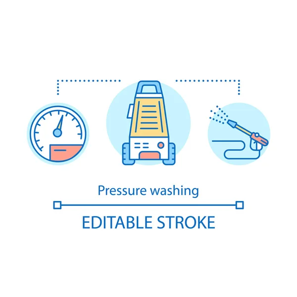 Pressure washing concept icon — Stock Vector