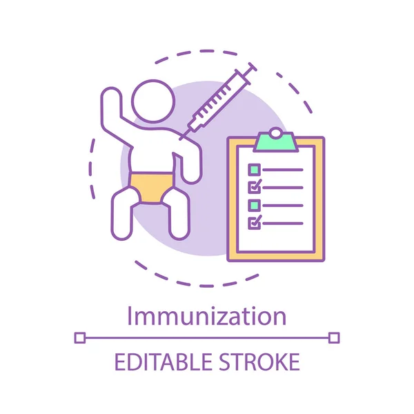 Icona del concetto di immunizzazione — Vettoriale Stock