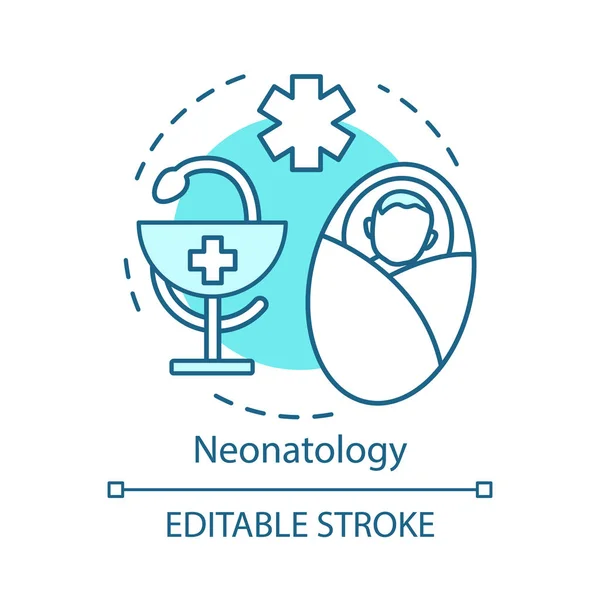 Neonatologie concept icoon — Stockvector