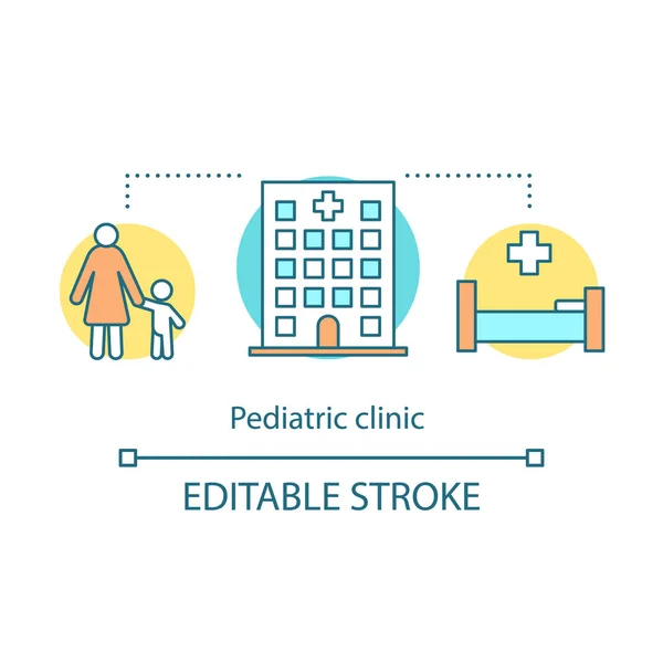 Ikona konceptu dětské kliniky — Stockový vektor