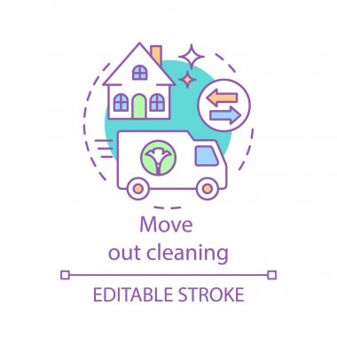 Temizleme konsepti simgesini dışarı taşıma