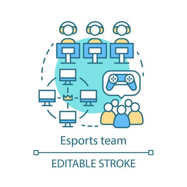 Esports takım konsept ikonu