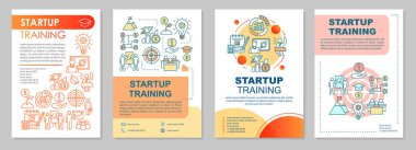 Başlangıç eğitim broşürü şablon düzeni