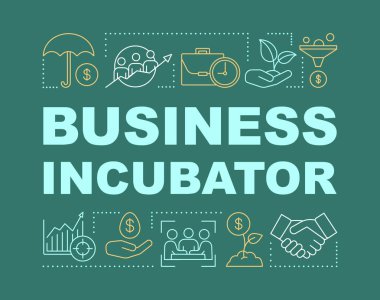 İş kuluçka kelime kavramları afiş