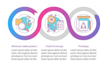 Başlangıç testi vektör bilgi grafiği şablonu