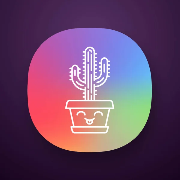 Saguaro app icoon — Stockvector