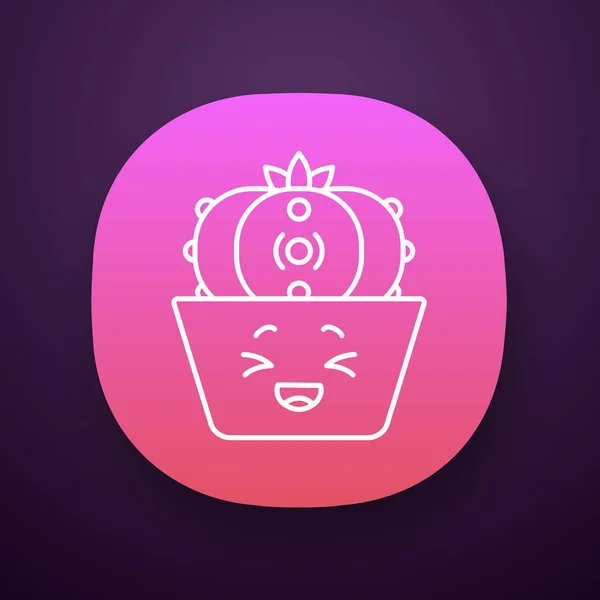 Peyote cactus app icon — Stockvector