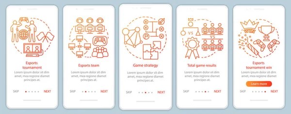 Турнир по киберспорту на борту мобильного приложения — стоковый вектор