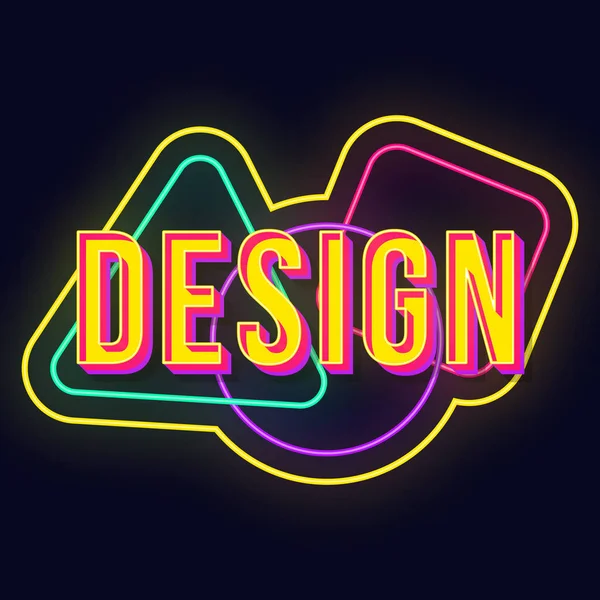 Design vintage 3d vector lettering — Stock Vector