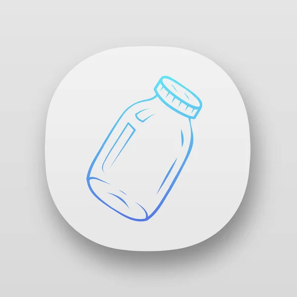 Glass jars app icon — Stock Vector