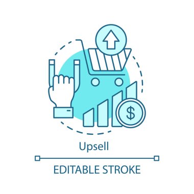 Upsell konsept simgesi
