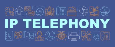 Ip telefon kelime kavramları afiş
