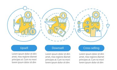 Satış yöntemleri vektör infografik şablonu