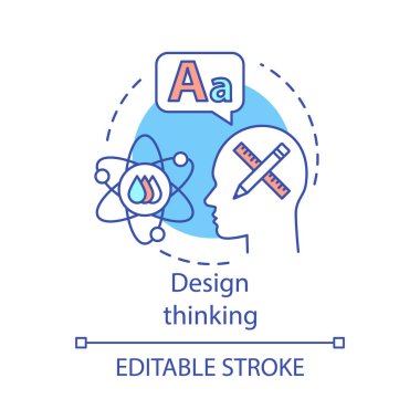 Tasarım düşünme kavramı simgesi