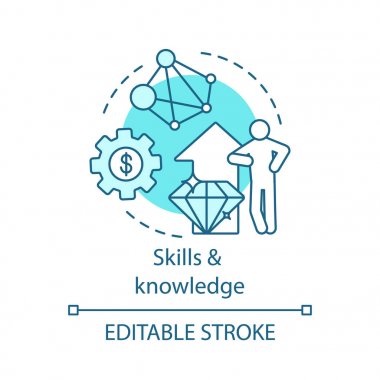 Beceri ve bilgi kavramı simgesi