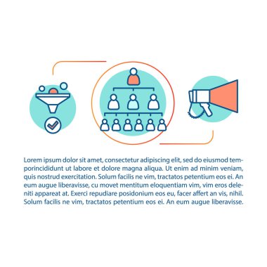 Beceri ve bilgi makale sayfası vektör şablonu