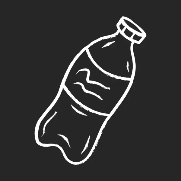 Ícone de giz garrafa de plástico —  Vetores de Stock