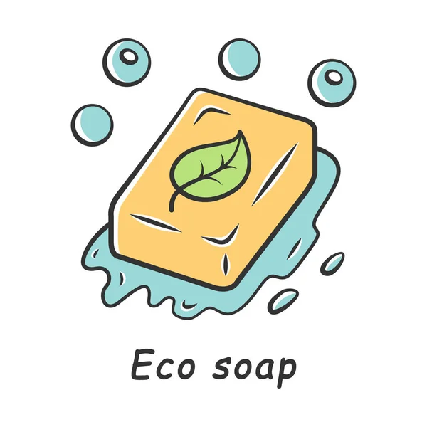 Eco SOAP kleur pictogram — Stockvector