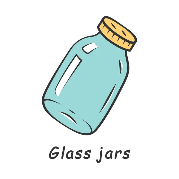 玻璃罐颜色图标 — 图库矢量图片