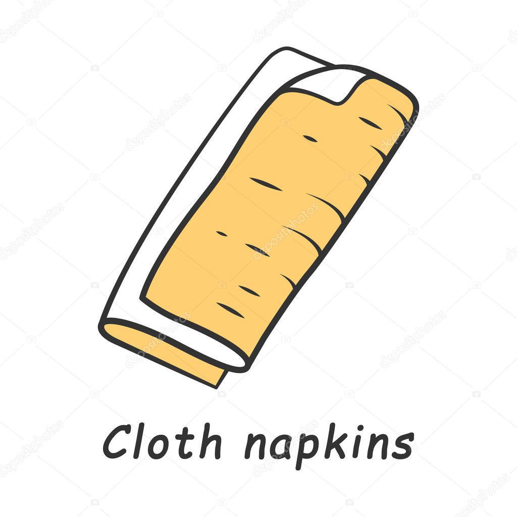 Cloth napkins color icon
