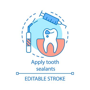 Diş sızdırmazlık kavram simgesi ni uygulayın