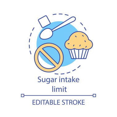 Şeker alım limiti kavram simgesi