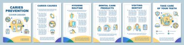 Çürük önleme broşür şablon düzeni