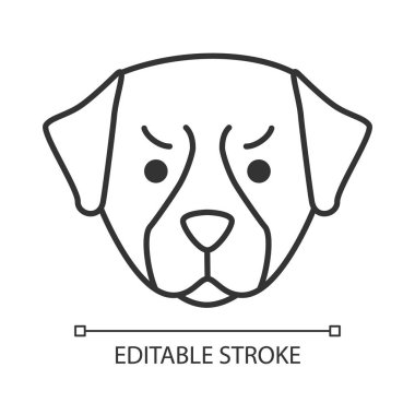 Bernese köpek sevimli kawaii lineer karakter