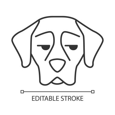 Shorthaired Pointer sevimli kawaii lineer karakter