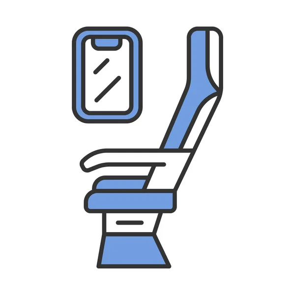 Ikona koloru siedzenia pasażera — Wektor stockowy
