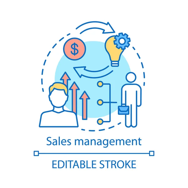 Icono de concepto de gestión de ventas — Vector de stock
