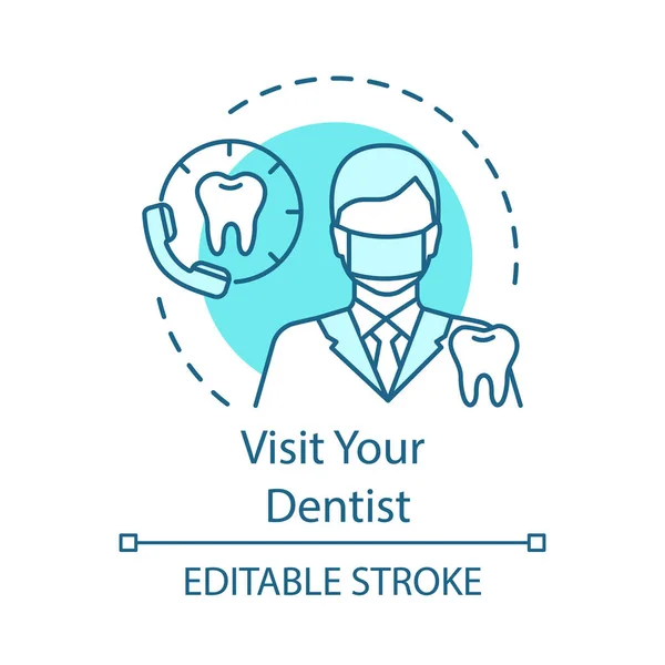 Επισκεφτείτε το εικονίδιο του οδοντιάτρου σας — Διανυσματικό Αρχείο
