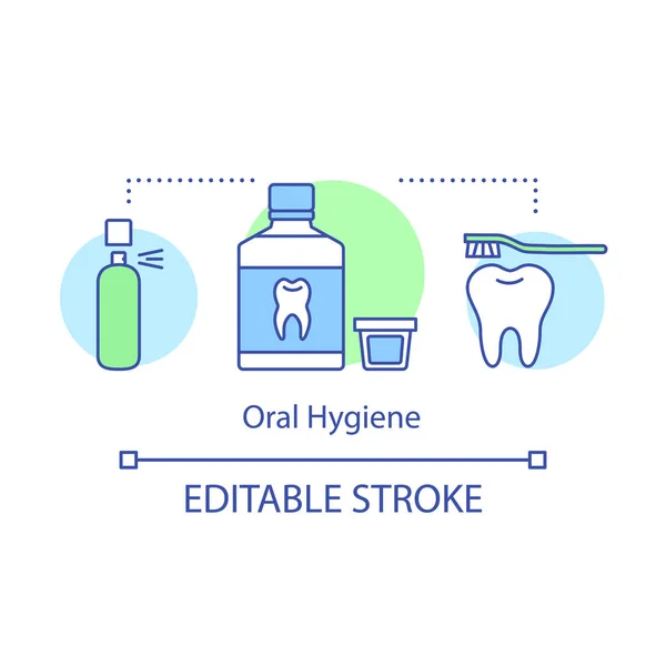 Oral hygiene concept icon — Stock Vector