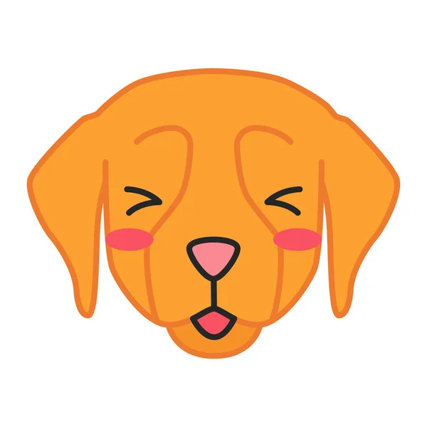 金毛猎犬可爱的卡瓦伊矢量字符 — 图库矢量图片