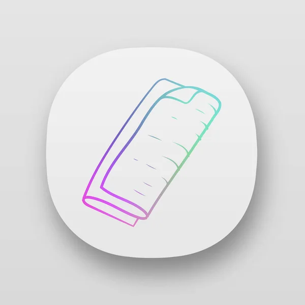 Ύφασμα πετσέτες app εικονίδιο — Διανυσματικό Αρχείο