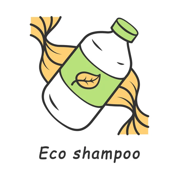 Ikon warna shampo Eco - Stok Vektor