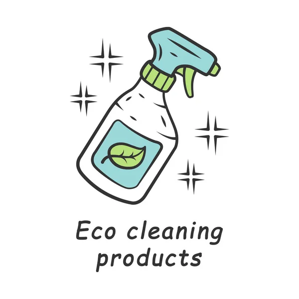 Eco reinigingsproducten kleur icoon — Stockvector