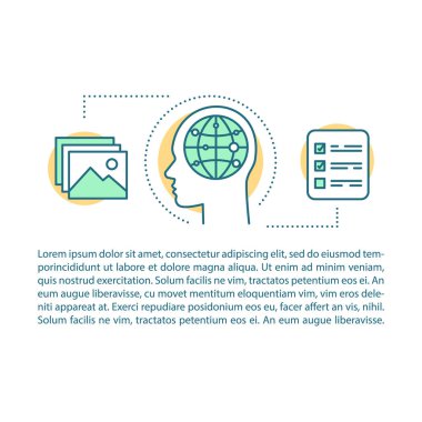 Seyahat deneyimleri makale sayfası vektör şablonu