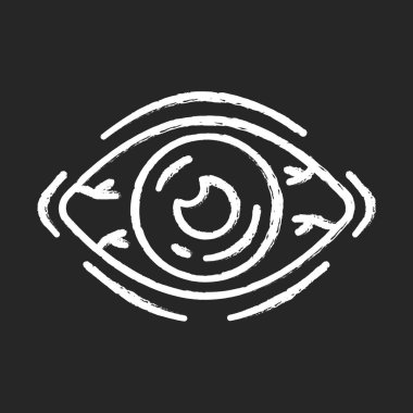 Alerjik konjonktivit tebeşir simgesi