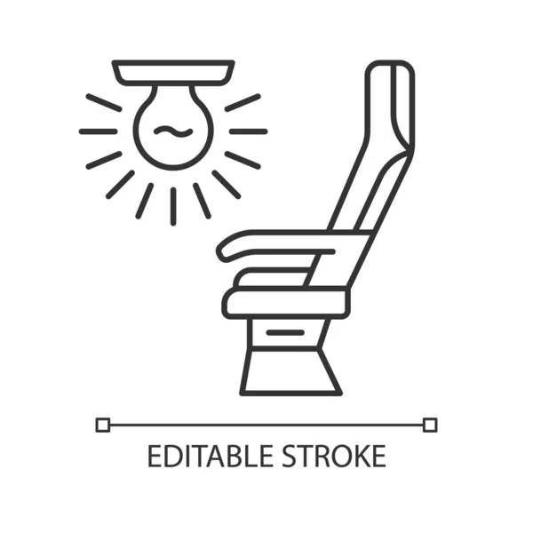 Icono lineal de luz de asiento — Vector de stock