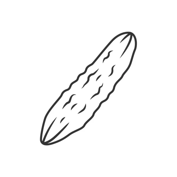 Salatalık lineer simgesi — Stok Vektör