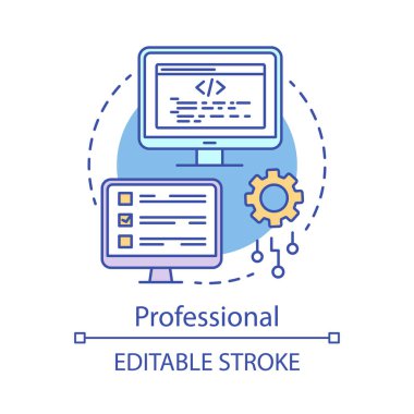 Profesyonel konsept simgesi