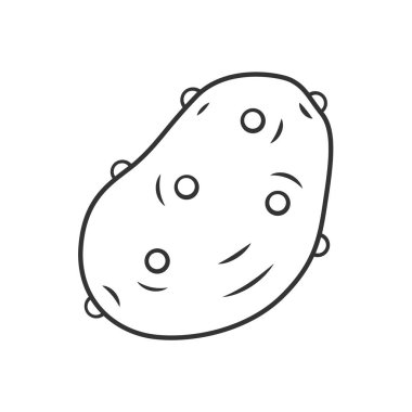 Patates doğrusal simgesi