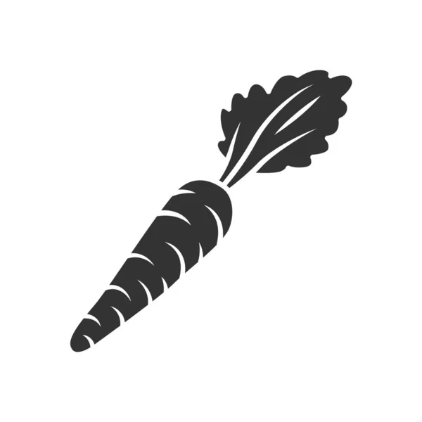 Icône glyphe carotte — Image vectorielle