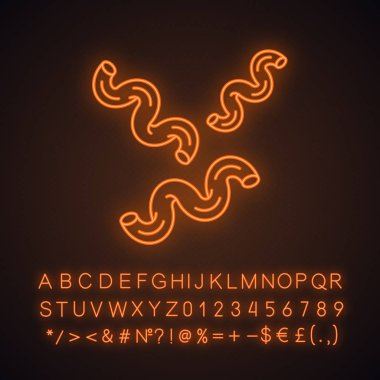 Cavatappi Neon ışık simgesi