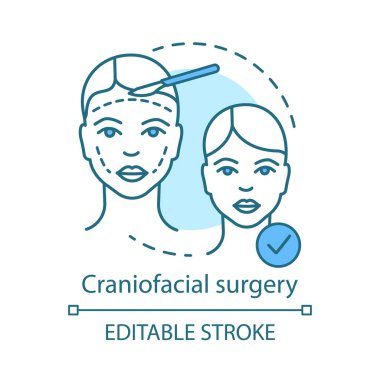 Kraniyofasiyal cerrahi kavramı simgesi