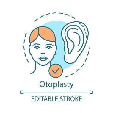 Otoplasti kavramı simgesi