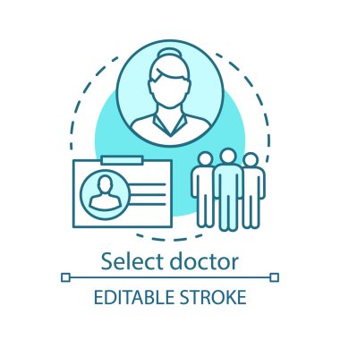 Doktor konsepti simgesini seçin